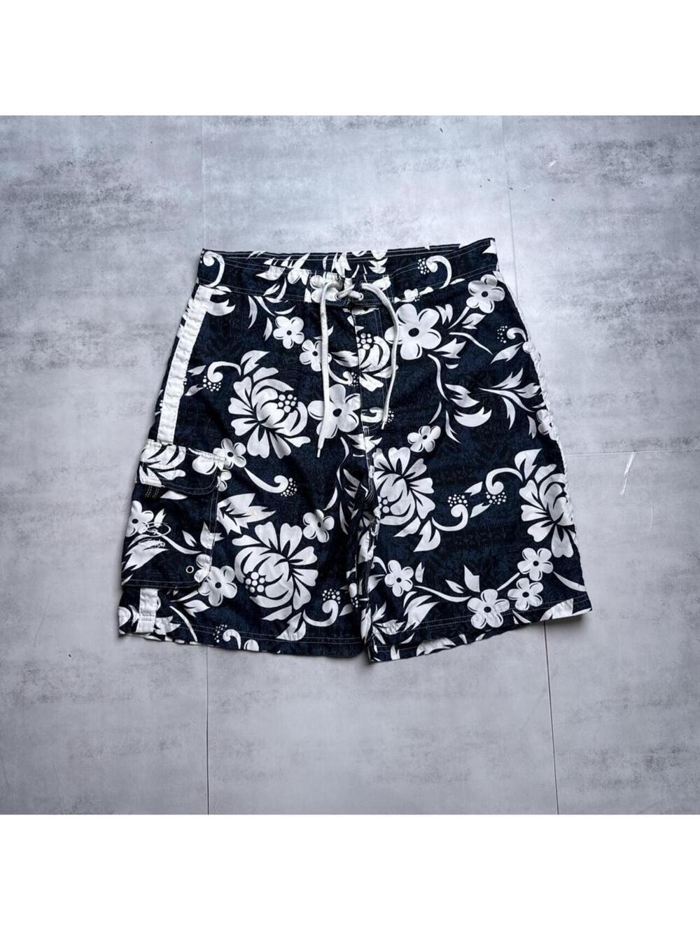 Y2K Gotcha 00s Hawaiian Surf Board Shorts